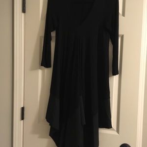 Unique handkerchief black dress size S-M